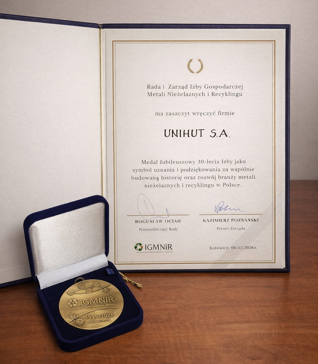 Medal IGNiR dla Unihut